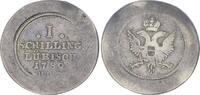 Lübeck 1 Schilling Abschlag auf 1/6 Taler Schrötling Lübeck Probe 1 Schilling 1789 auf Schrötling des 1/6 Talers (4,73 g) -
