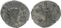 Antike / Römische Kaiserzeit/Gallienus Silber-Antoninian, Gallienus Silber-Antoninian RS. Pax, ss-vz -