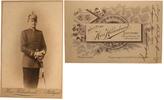 Kaiserreich Foto 1900 Soldatenportrait sehr guter Zustand