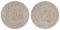 Deutschland - Drittes Reich 50 Pfennig Fehlprägung 3. Reich 50 Pfennig 194? A - Rückseite schwach geprägt VF Rückseite schwach geprägt