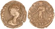 Antike / Römische Kaiserzeit / Helena Bronze Helena Bronzemünze Teilfollis Büste n.r., Pax -
