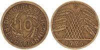 Deutschland / WEIMAR 10 Pfennig WEIMAR 10 Pfennig J.317 1925 J besseres Mzz. -
