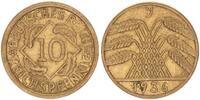 Deutschland / WEIMAR 10 Pfennig WEIMAR 10 Pfennig J.317 1936 J -