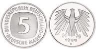 Deutschland / Bundesrepublik 5 Mark 5 DM Kursmünze 1999D TOP-Erhaltung - Seltenes Jahr Polierte Platte (PP, Proof) -