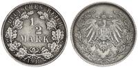 Deutsches Kaiserreich 1/2 Mark Halbe Mark - Silber -