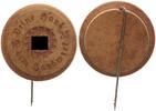3. Reich Orden Anstecknadel aus Holz, Deine Hand dem Handwert 1935 -