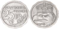 Kaiserreich / 25 Pf. Probeprägung 25 Pfennig Probe zum 25Pf. J.18 in anderer Gestaltung Silber 14-eckiger Schrötling !!!! vz+ -