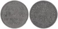 Deutschland 2 DM Probe 2 DM Probeprägung 1951 J Ähren und Trauben 3-4mm dick Eisen -