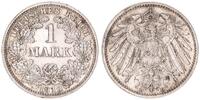 Deutsches Kaiserreich 1 Mark 1 Mk 1910 D -