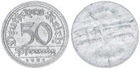Deutschland / Weimar 50 Pfennig Weimar 50 Pfennig 1921 J.301 FEHLPRÄGUNG Wertseite einseitig geprägt -