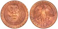 Deutschland 10 DM Kupferprobe BRD 10 DM Kupferprobe 2000 ohne Randschrift (Bach) -