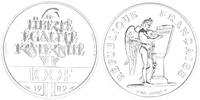 Frankreich 100 Francs Frankreich 100 Francs 1989 Münze, Fraternité, Piéfort -