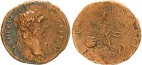 Antike / Römische Kaiserzeit, Traian AS Traianus 98-117, As Victoria n.l. gehend Schild mit SPQR -