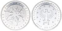 Bundesrepublik Deutschland 20 Euro Fehlprägung Deutschland 20 Euro 50 Jahre D. Sporthilfe,Randschrift unvollständig geprägt* -