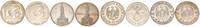 3. Reich 4 x 5 Mark Lot 5 Mark Hindenburg mit und ohne HK + Kirche mit und ohne Datum -