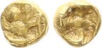 Antike / Griechenland Mysia Kyzikos 1/48 Stater Elektron-Gold Mysia Kyzikos Vogel steht n.l, dah. Thunfisch/ incusum -