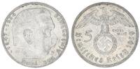3. Reich 5 Mark Hindenburg mit HK 3. Reich 5 Mark Hindenburg 1939 E vz+ -