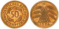 Deutschland 50 Rentenpfennig 50 Pfennig J.310 1924 E -