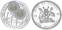 Uganda 1000 Shilling UGANDA 1000 Shilling, 1999 The New Euro -