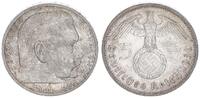 Drittes Reich - Deutschland 5 Mark Reichsmark 3. Reich 5 Mark Hindenburg 1936 A -