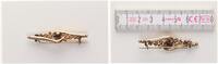 Brosche Brosche mit Altschliff Diamant, 585 Gold, 5cm groß -