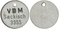 Deutschland / Polen / Konzentrationslager Gefangenenmarke Außenlager des Konzentrationslagers Groß-Rosen Gefangenenmarke VDM Sackisch 3355 -
