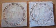 Deutschland 10 DM 1992 10 Deutsche Mark 1992 Pour le Merit - einseitige Proben aus Stein. -