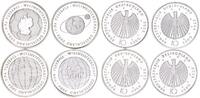 xxx Deutschland 10 Euro Fußball 4 Münzen 2003-2006 -