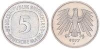Deutschland / Bundesrepublik 5 Mark 5 DM Kursmünze 1977F TOP-Erhaltung ! prägefrisch-stempelglanz -