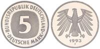 Deutschland / Bundesrepublik 5 Mark 5 DM Kursmünze 1993J TOP-Erhaltung ! Polierte Platte (PP, Proof) -