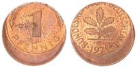 Deutschland 1 Pfennig 20 % dezentriert BRD 1 Pfennig 1971 Fehlprägung: 20% dezentriert -