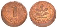 Deutschland 1 Pfennig 20 % dezentriert BRD 1 Pfennig 1971 G Fehlprägung: 20% dezentriert -
