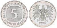 Deutschland / Bundesrepublik 5 Mark 5 DM Kursmünze 1996 F TOP-Erhaltung ! Seltenes Jahr. prägefrisch-stempelglanz -