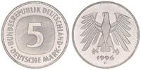 Deutschland / Bundesrepublik 5 Mark 5 DM Kursmünze 1996 G TOP-Erhaltung ! Seltenes Jahr. prägefrisch-stempelglanz -