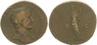 Antike / Römische Kaiserzeit / Hadrian Sesterz Hadrianus, 117-138, Felicitas n.l. stehend, PONT MAX TRPOT COS III SC -