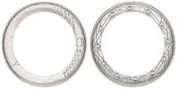Frankreich Probe: 2 Euro Ring, ohne Wert Frankreich 2 Euro Probeprägung, Ring ohne Wert, 2002 -