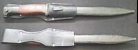 3. Reich Bajonett Bajonett Modell SG 84/98 mit Koppelschuh Otto Breitschuh -