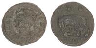 Römisches Reich - Kaiserzeit Bronze AE Constantinus I Wolf säugt Romulus und Remus - Urbs Roma -