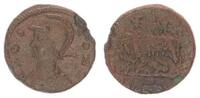 Römisches Reich - Kaiserzeit Bronze AE Constantinus I Wolf säugt Romulus und Remus - Urbs Roma -