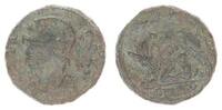 Römisches Reich - Kaiserzeit Bronze AE Constantinus I Wolf säugt Romulus und Remus - Urbs Roma -