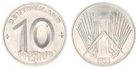 Deutschland / DDR 10 Pfennig 10 Pfennig DDR 1953 E seltenes Jahr / Münzzeichen -