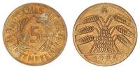 Deutschland / Weimar 5 Pfennig Fehlprägung 5 Pfennig J.308 1924 A Fehlprägung: Rohling zu dünn, 1,35g -