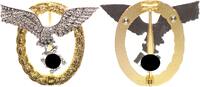 3. Reich Orden Gemeinsames Flugzeugführer- und Beobachterabzeichen, Gold mit Brillanten ** -