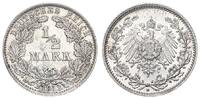 Kaiserreich Deutschland 1/2 Mark Deutsches Kaiserreich, 1/2 Mark Silber 1912 D * -