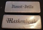 3. Reich Dienst Brille/Maskenbrille mit Etui eines Flak Soldaten -