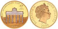 Cook Islands 1 Dollar Cook-Inseln 1 Dollar 2009 mit abnehmbarer Skulptur Brandenburger Tor -