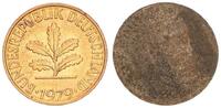 Deutschland 10 Pfennig BRD 10 Pfennig 1979 Fehlprägung einseitiger Abschlag der Bildseite -