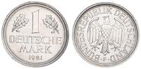 Deutschland 1 Mark ohne Randschrift BRD 1 Mark 1981F Fehlprägung ohne Randschrift, Schrötling nicht gestaucht -