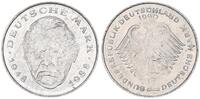 Deutschland 2 DM Fehlprägung/dünne Ronde BRD 2 DM ludwig Erhard J.445 Fehlprägung auf viel zu dünner Ronde -