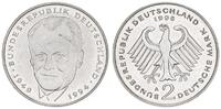 Deutschland 2 DM 2 DM J.459 1998A, Probe oder Fehlprägung, ohne Randschrift, zu schwer, 7,98g -